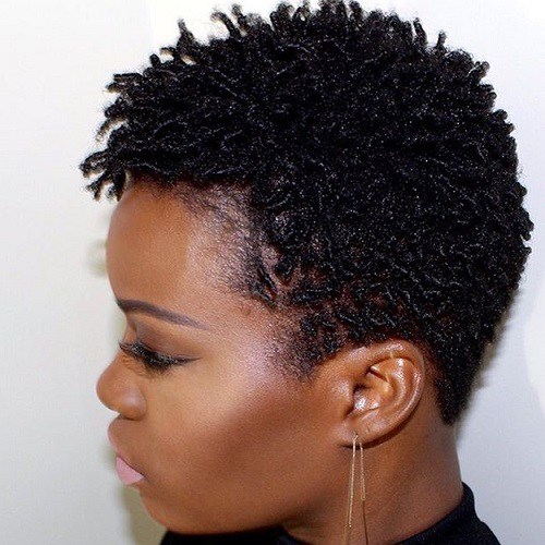 Very Short Natural Hairstyle For Women