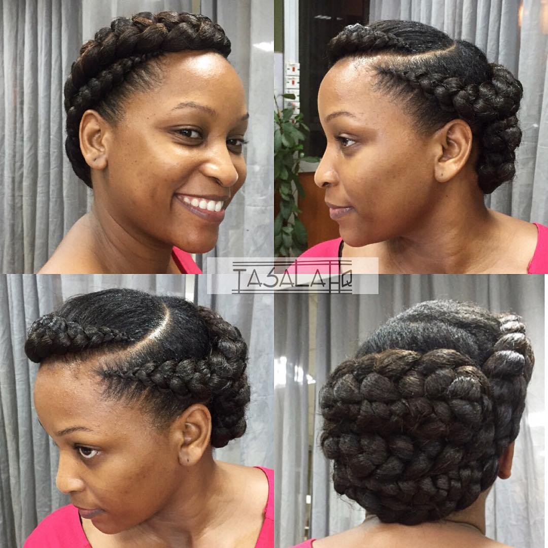 Braided Updo For Natural Hair