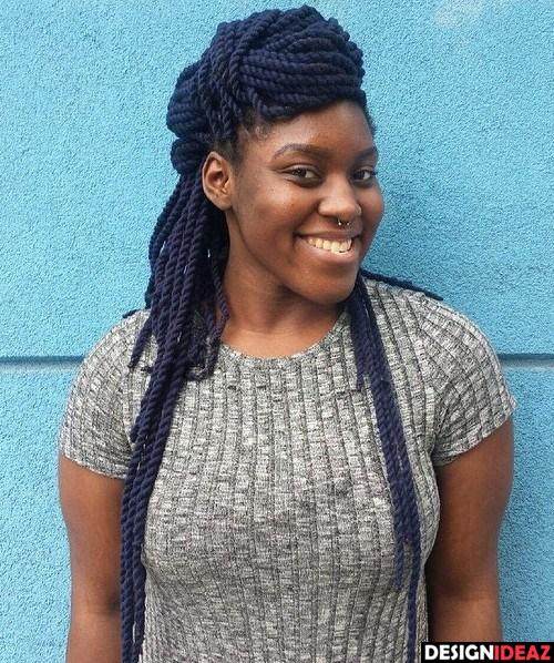 Medium Length Thin Faux Locs