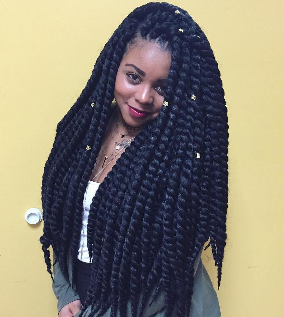 Thick Long Twists Braids