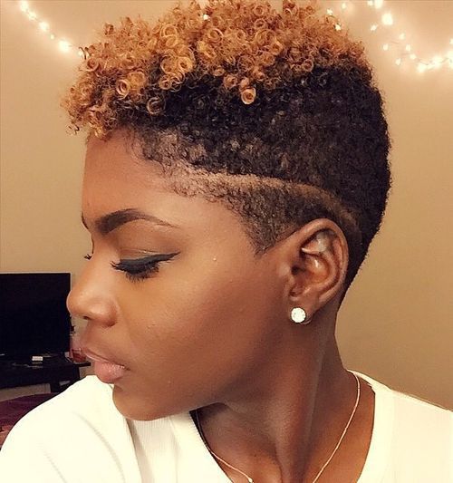 extra short natural hair style