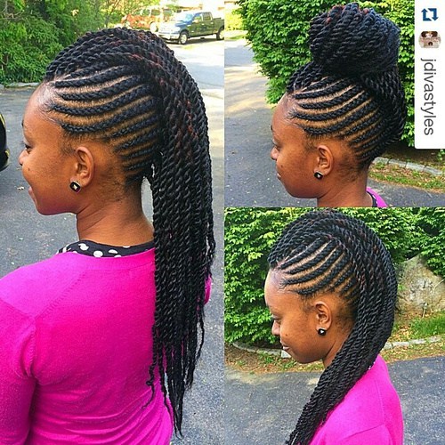 mohawk from twists