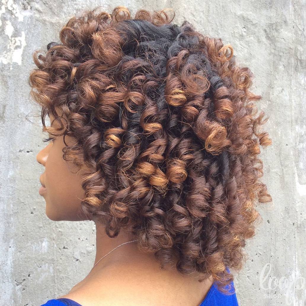 Medium Length Twist Out Curls