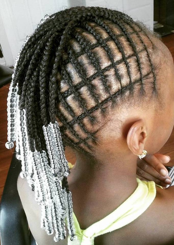 Square Cornrows With Mohawk Braids