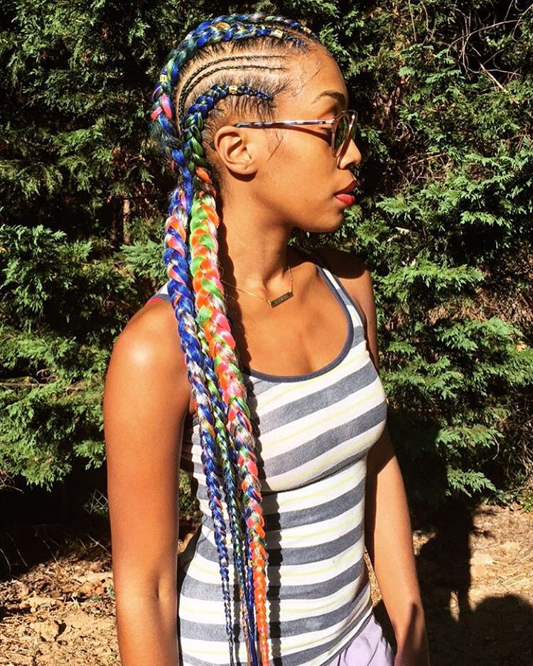 African American Yarn Braids