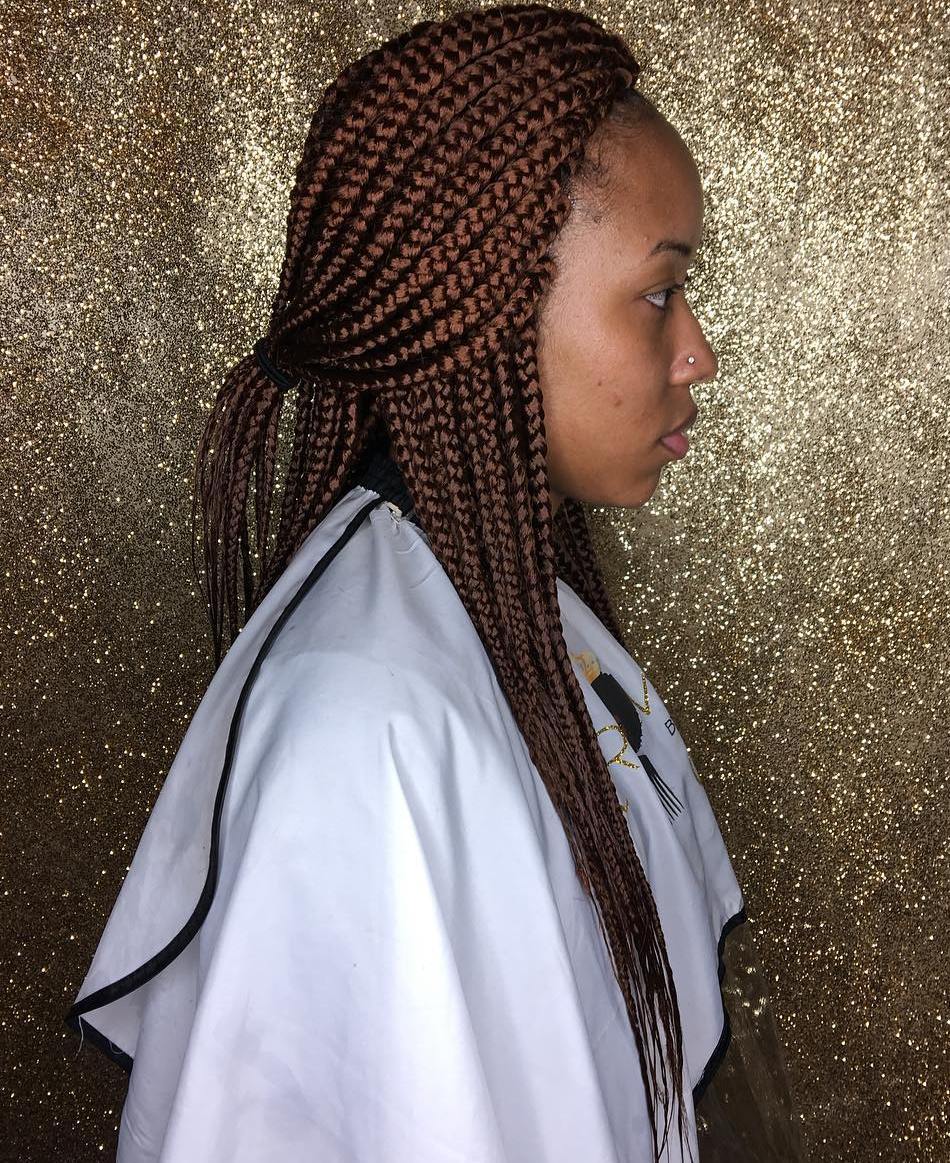 Chocolate Brown Box Braids