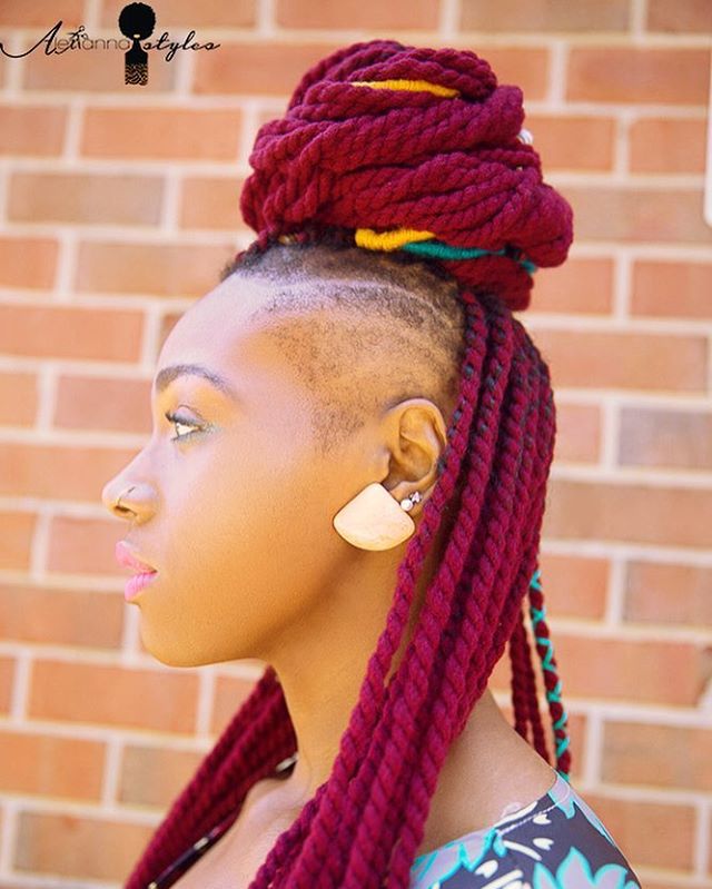 Funky Magenta Twists With Undershaves