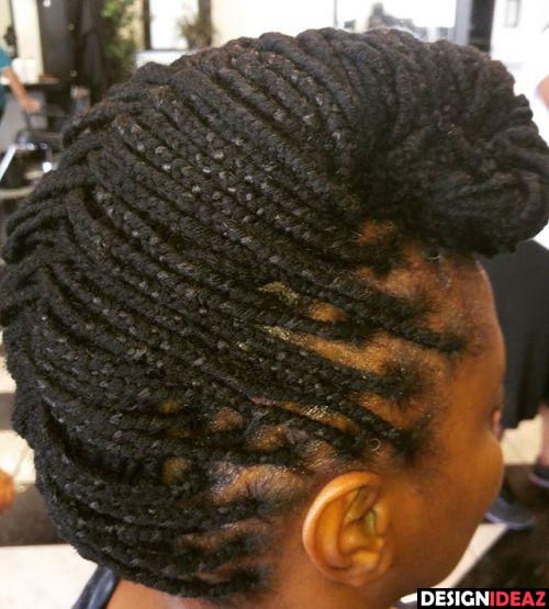 Mohawk From Yarn Braids