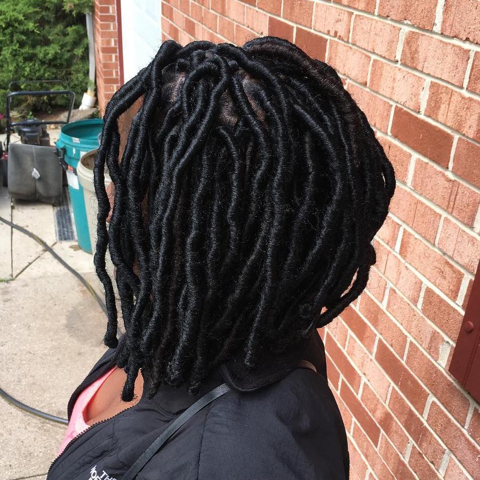 A-Line Bob Faux Locs