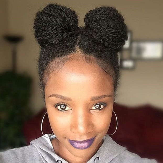 Minnie Mouse Buns For Natural Hair
