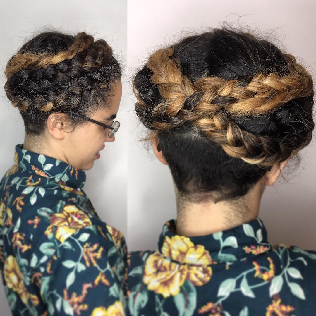Braided Crown With Nape Undercut
