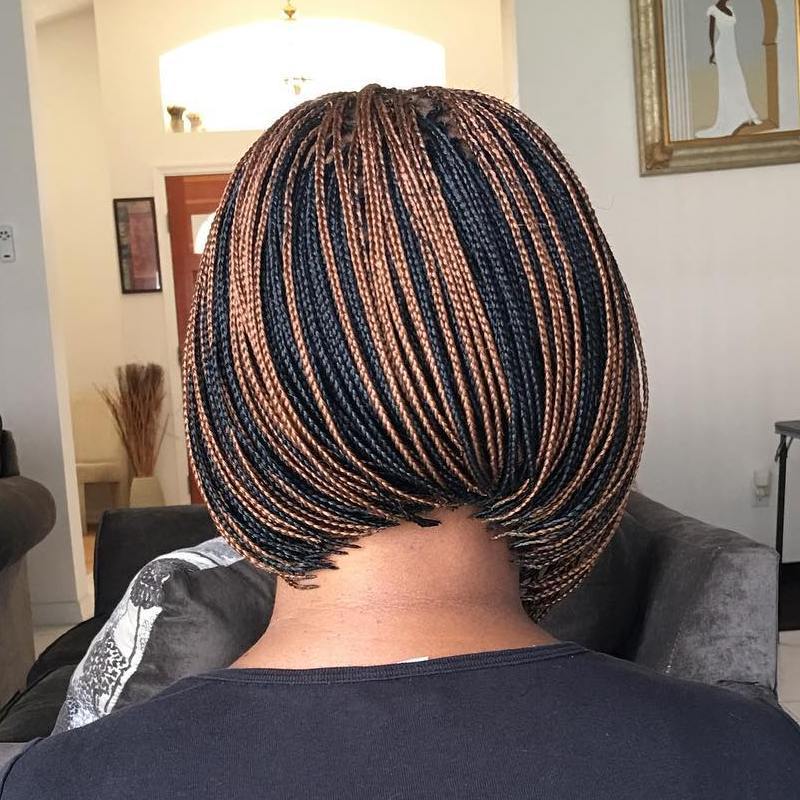 Highlighted Microbraids Bob