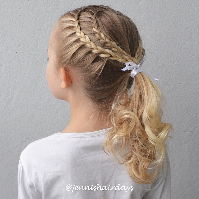 Double Heart Shape Braid For Girls