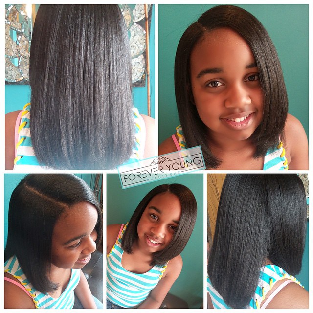 long bob for little black girls