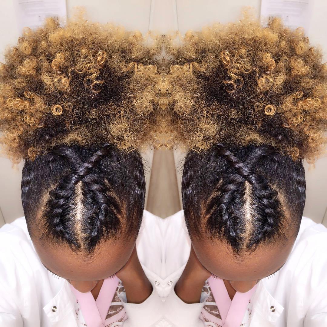 Twisted Afro Puff