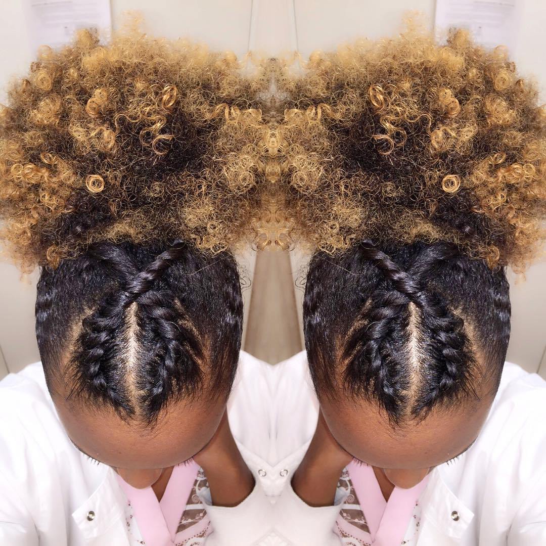 Twisted Afro Puff
