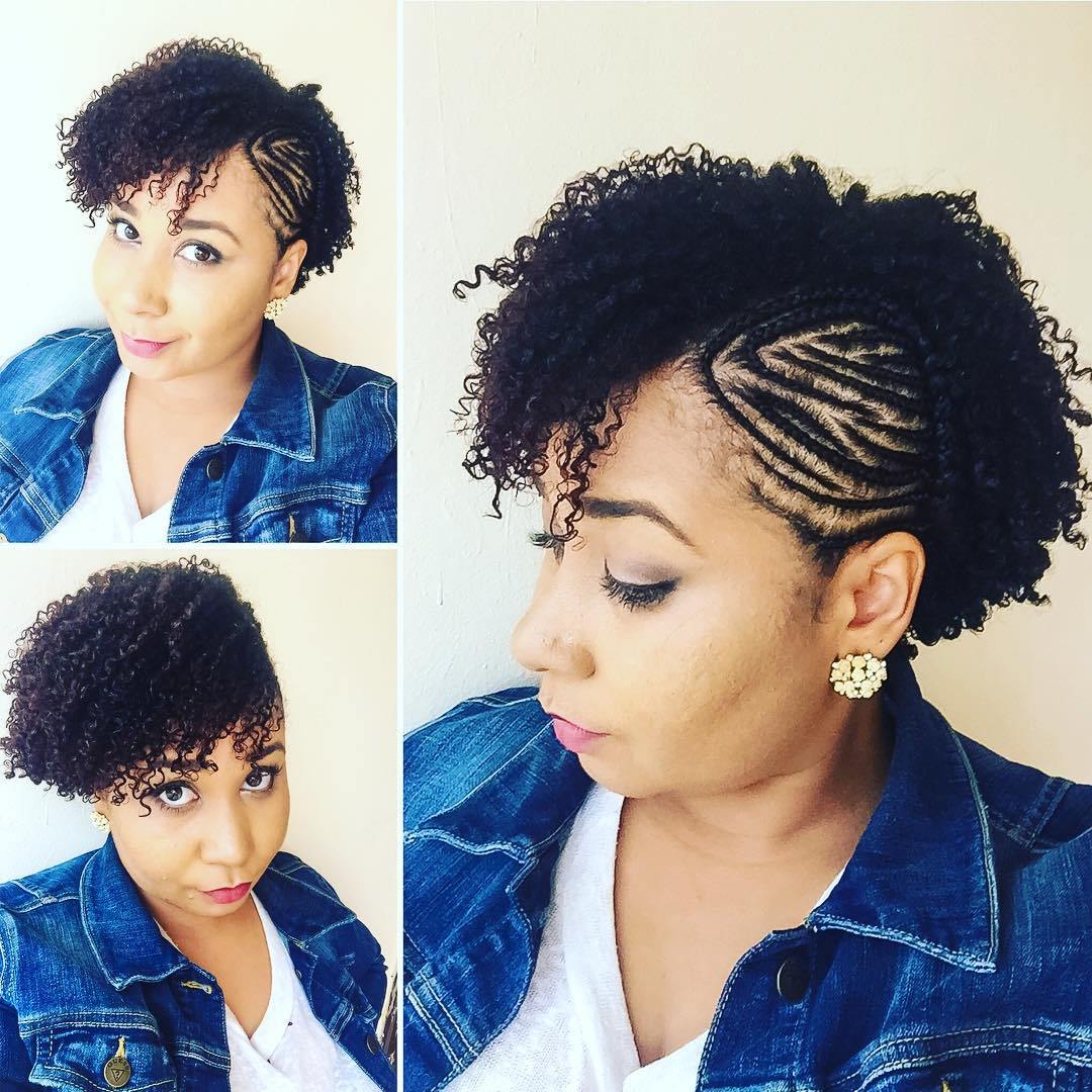 Braided Side Undercut For Natural Hair