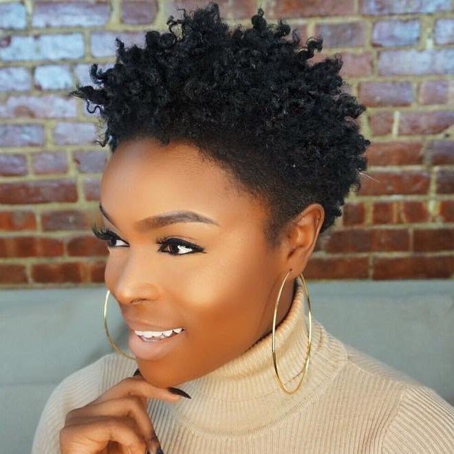 Short Black Natural Hairstyle