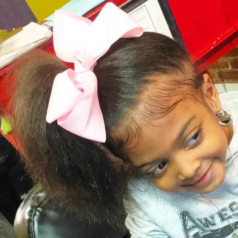 Natural Ponytail For Little Girls