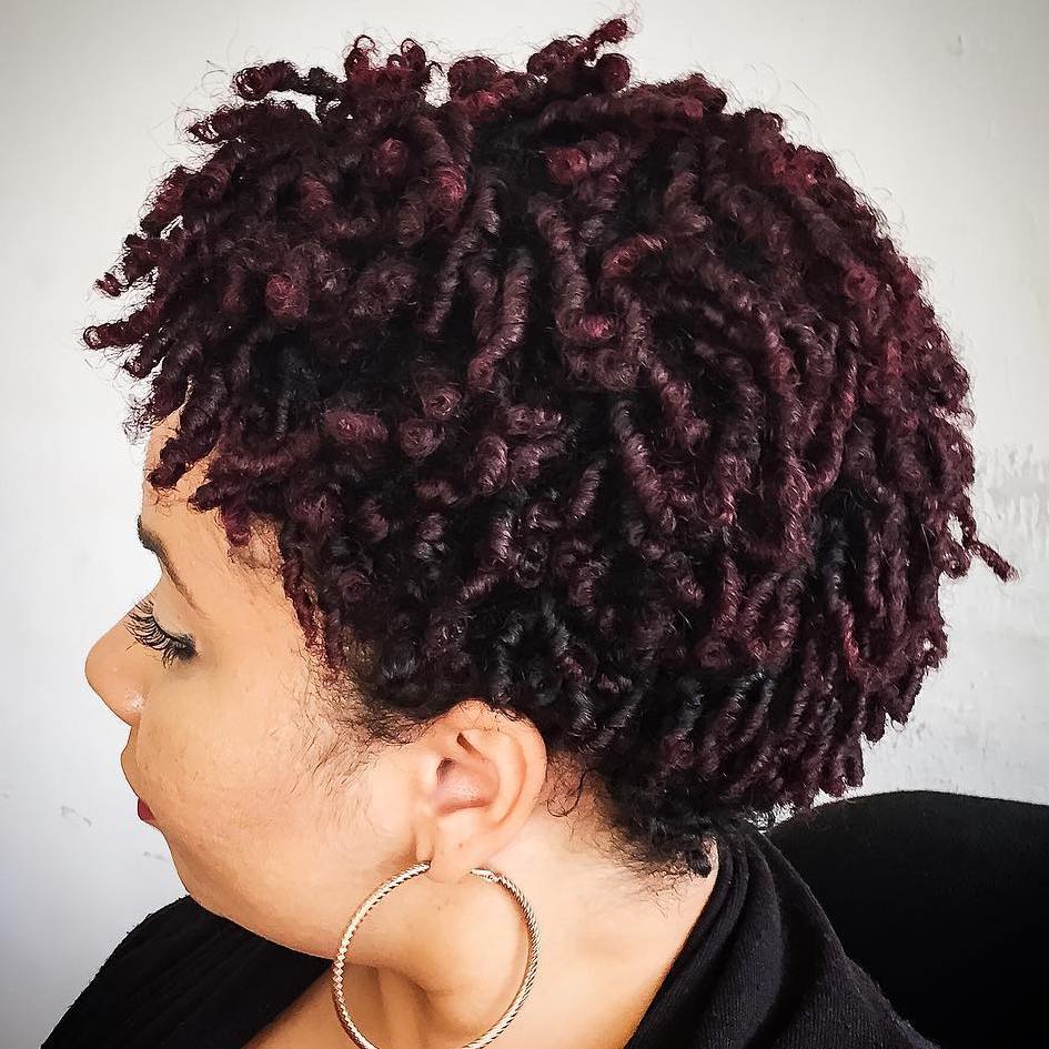 Natural Twisted Curls For Short Hair