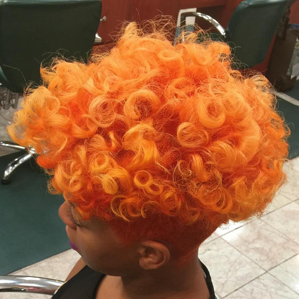 Short Natural Orange Hairstyle