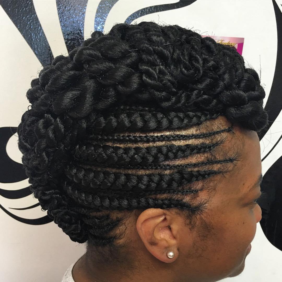 African American Braided Mohawk