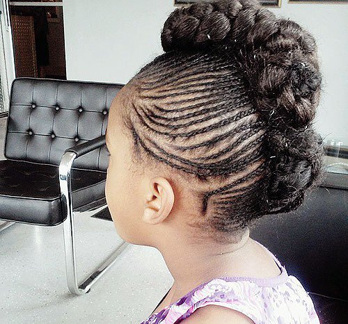 braided Mohawk for black girls