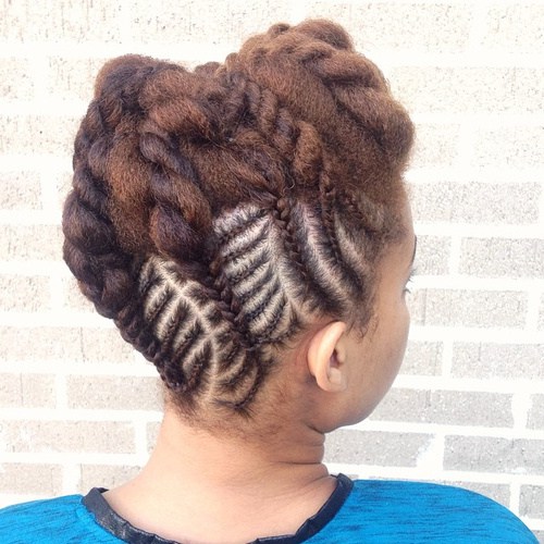 braided hairstyle with extensions 