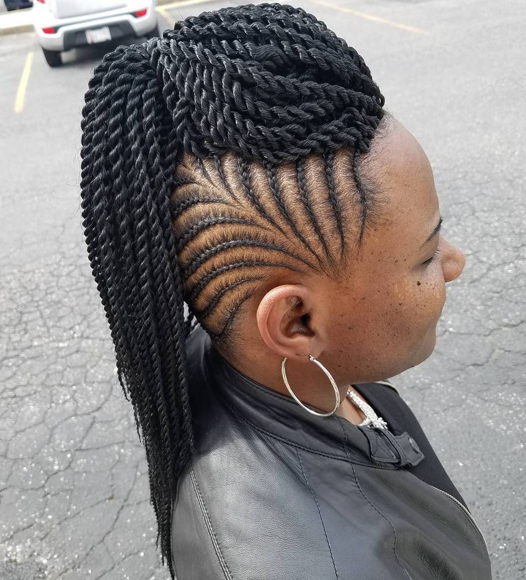 Black Mohawk From Twists