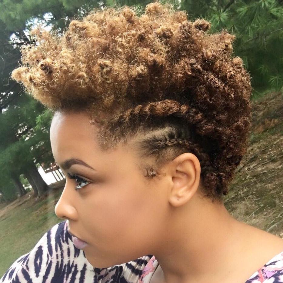 Natural Mohawk With Side Twists