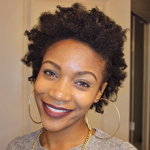 Simple Short Natural Hairstyle