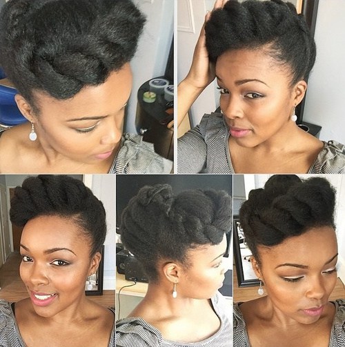 sophisticated braided updo hairstyle