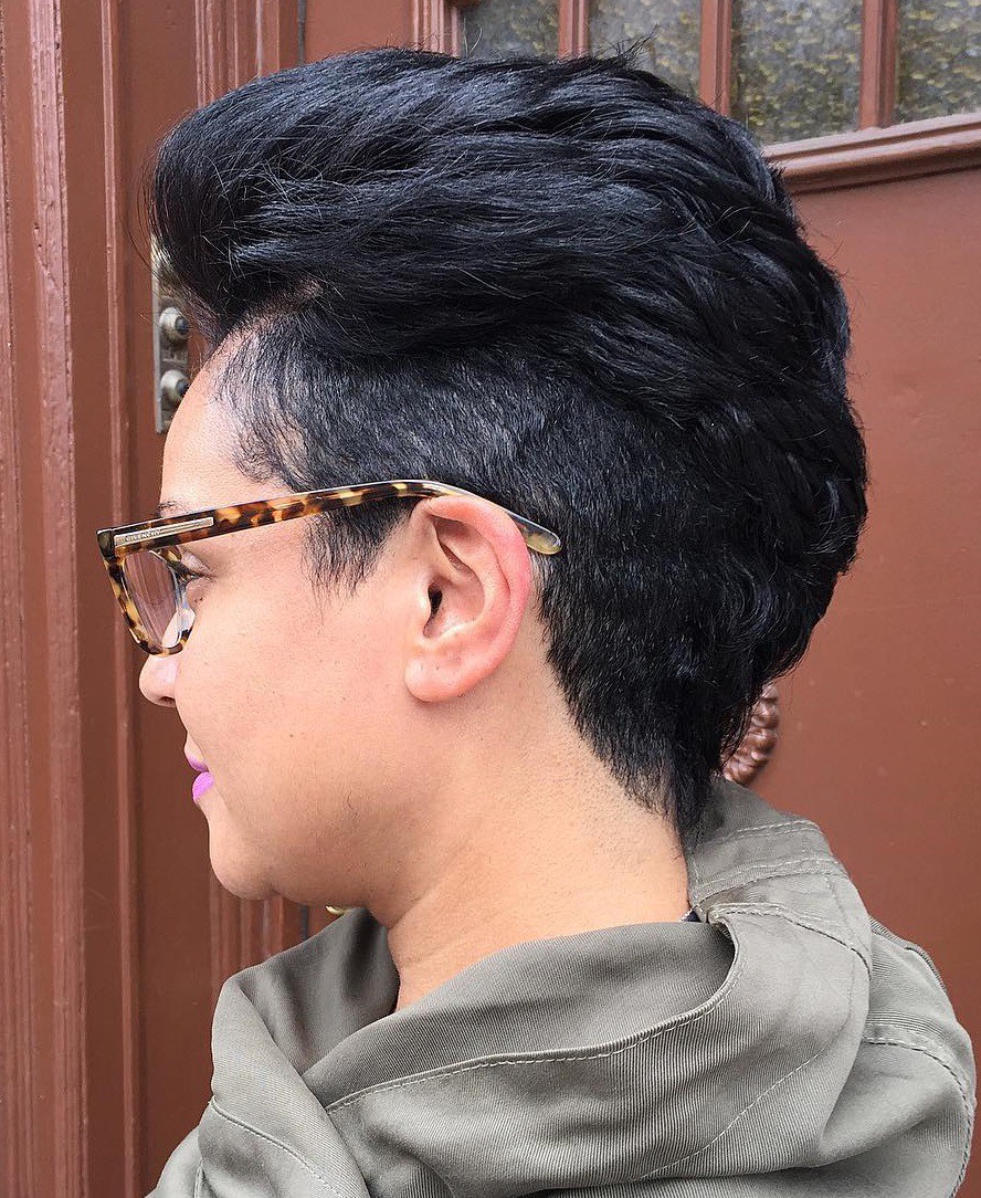 Women's Short Undercut Haircut