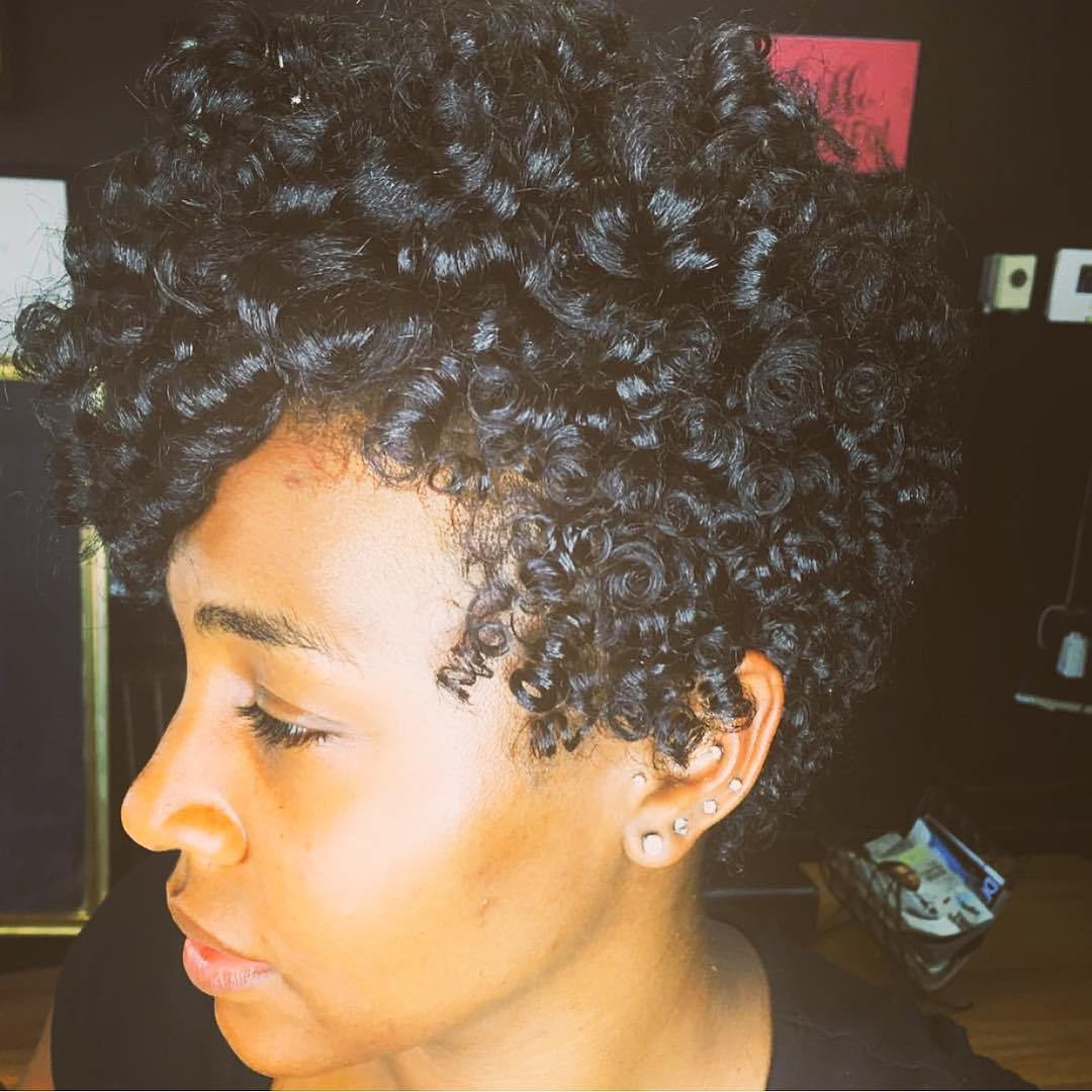 Black Short Curly Hairstyle