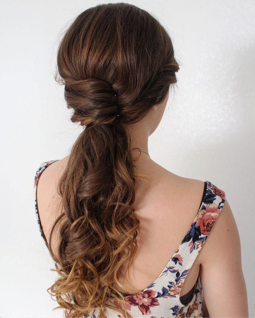 Low Twisted Ponytail