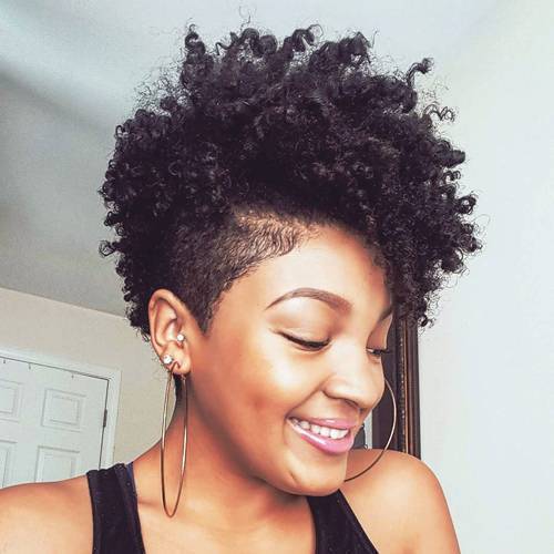 women's short mohawk haircut for natural hair