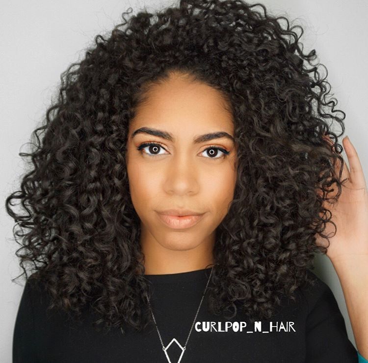 Shoulder Length Natural Curly Hairstyle