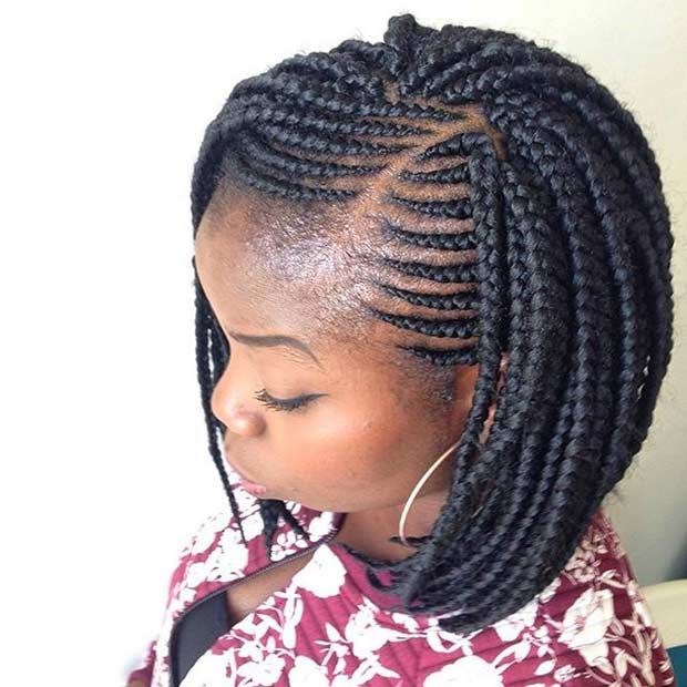 21 best protective hairstyles for black women. short braids