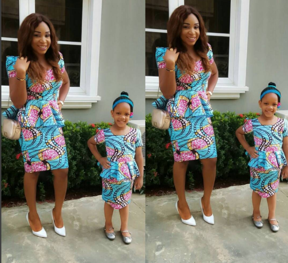 Creative Ankara Skirt and Blouse Style for Mother and Daughter