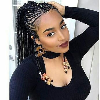 Catch The Glamor Of The Hair Braids With The Beads