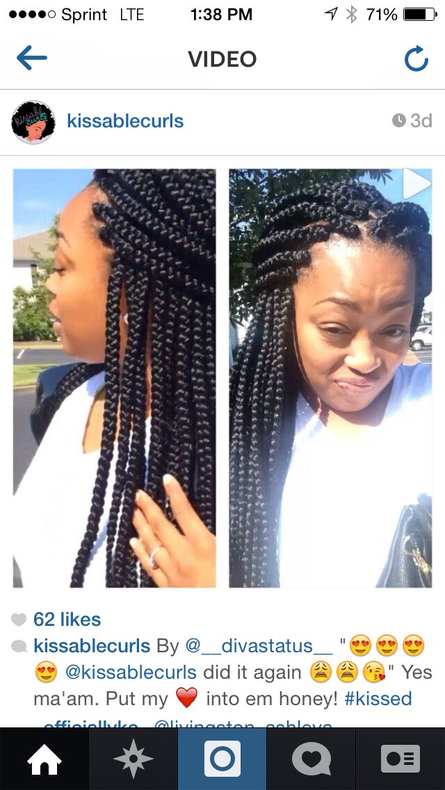 big size box braids