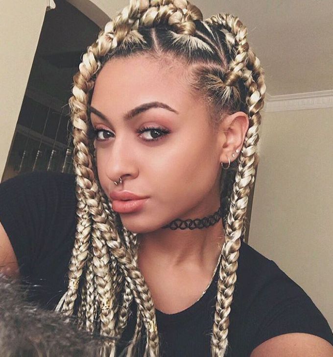 blonde dookie braids