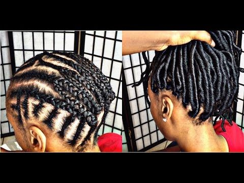 crochait braid avec des faux locks