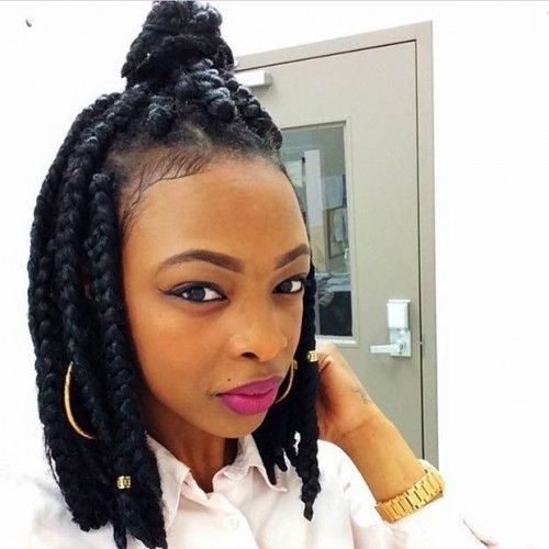 elegant big box braids styles. big box braids hairstyles that rock. african big box hairstyles. awesome ways to style big box braids. styling jumbo br