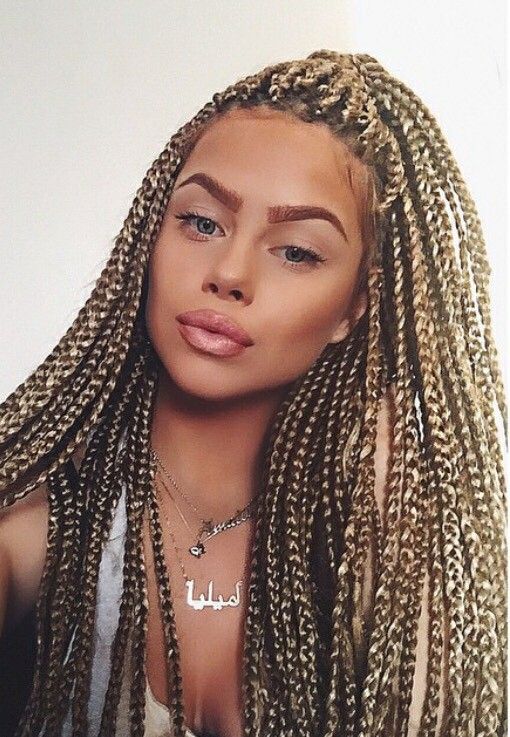 Yellow Hair Braids For Self-Confident Women