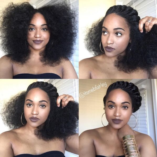 the chunky two strand halo literally works for any occasion. 15 easy protective styles you can do even if you suck at hair