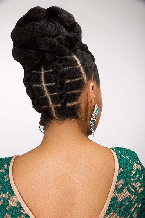 Bridal updos for natural hair