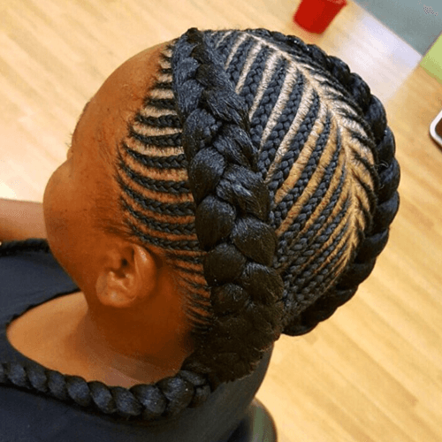 2 Goddess Braids and Cornrows