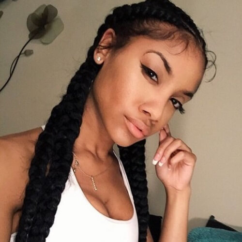 Four Low Braids