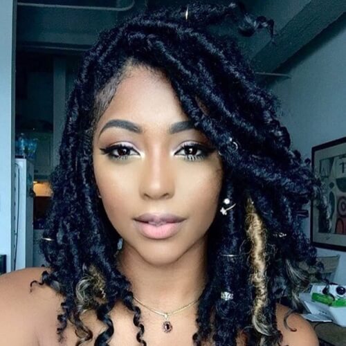 Goddess Locs with Accessories
